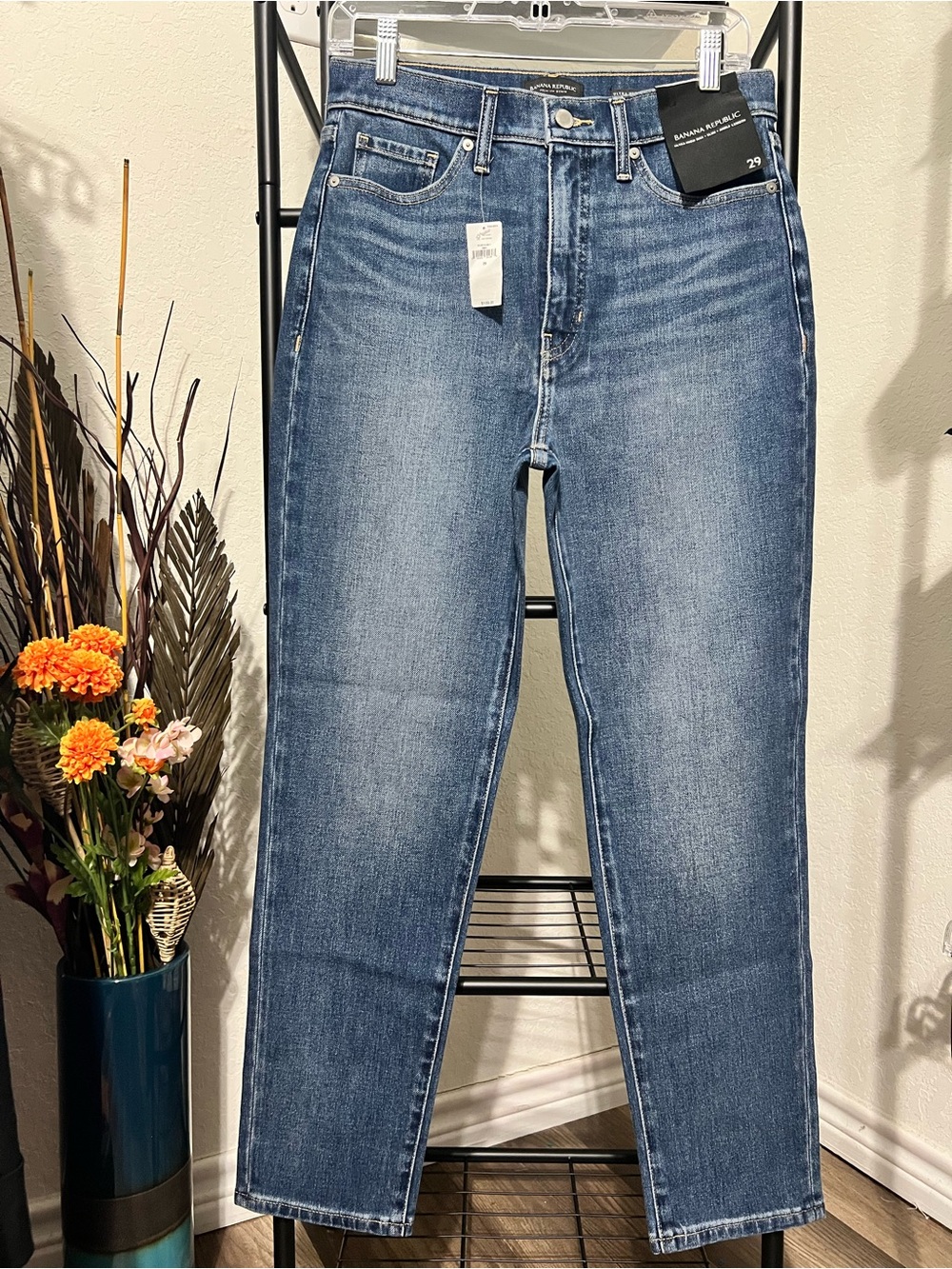 NWT Banana Republic Men’s Blue Straight-Leg Jeans Size 29